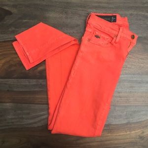 Orange Armani exchange Super skinny jeans size 27